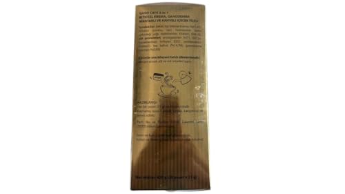 3 in 1 Ganoderma Mushroom Instant Coffee Mix, 20 Sachets