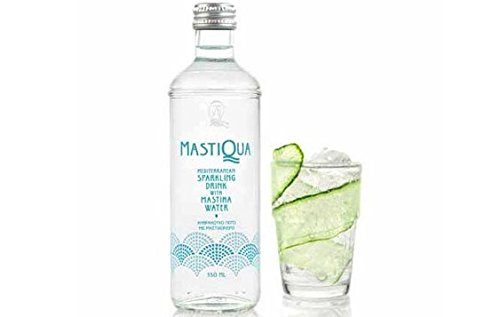 Mastiqua Greek Mastiha Flavored Sparkling Water - 3 Bottles - 11 oz. each