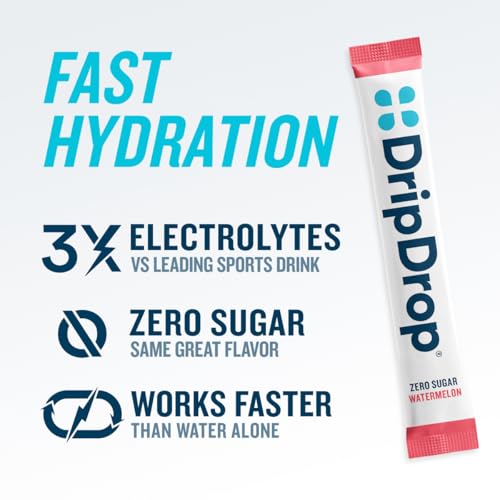 Sugar Free Electrolyte Drink Mix Packets, Assorted Flavors, 64 Sticks
