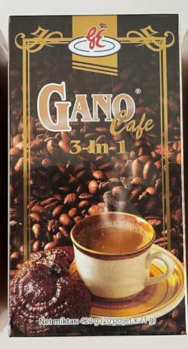 3 in 1 Ganoderma Mushroom Instant Coffee Mix, 20 Sachets