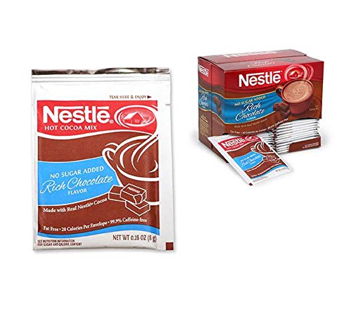No Sugar Added Rich Chocolate Hot Cocoa Mix, 0.28 oz, 180-Pack