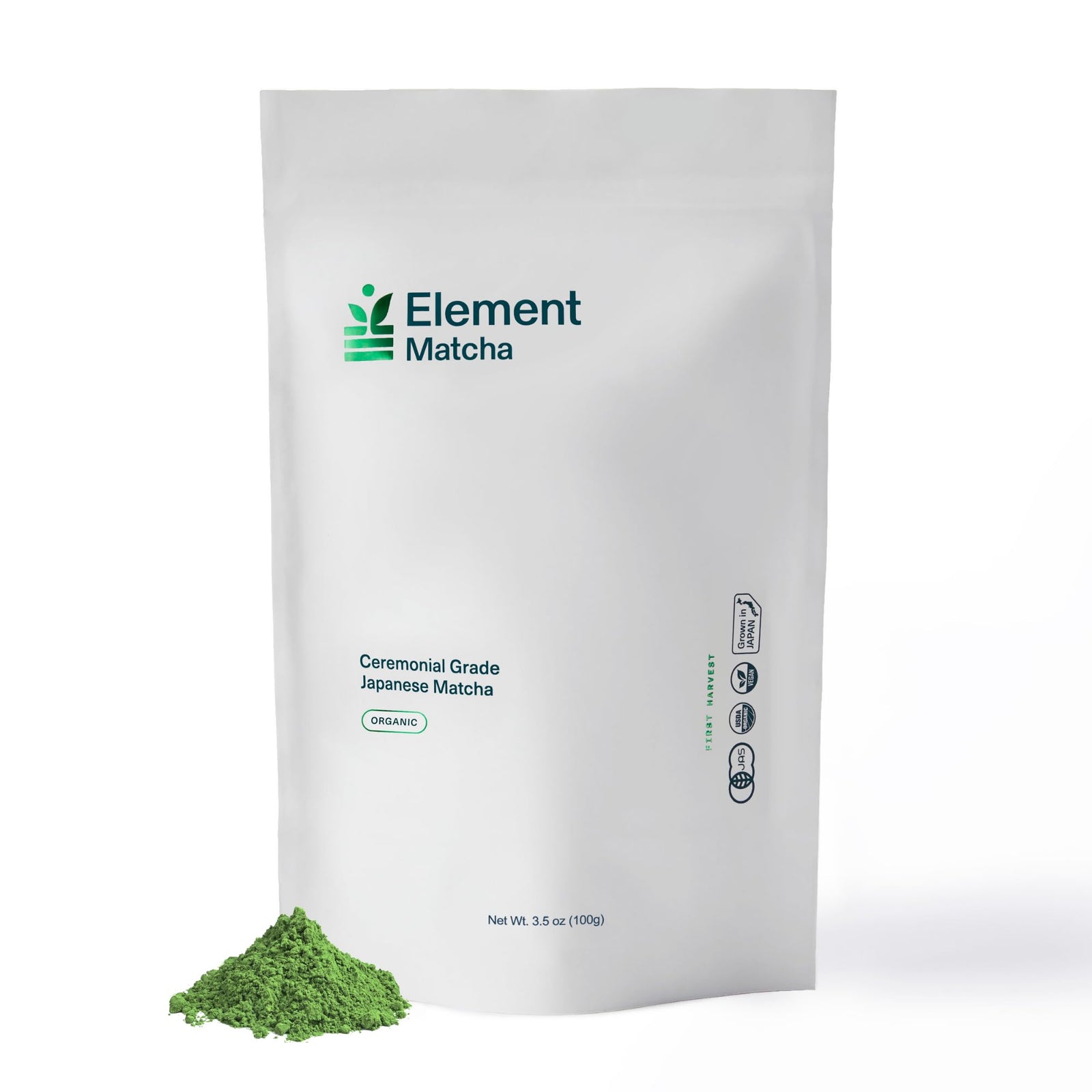 Organic Ceremonial Matcha Green Tea Powder, Japanese First Harvest, 100% Pure