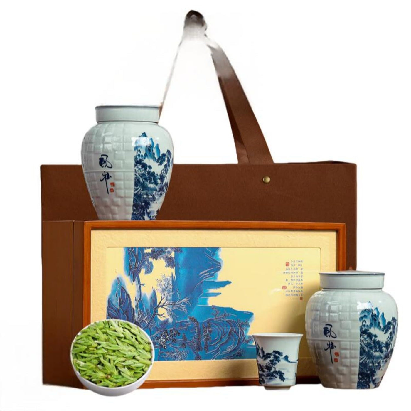 Premium Dragon Well Green Tea, First Flush Spring Tea Gift Box, 250g