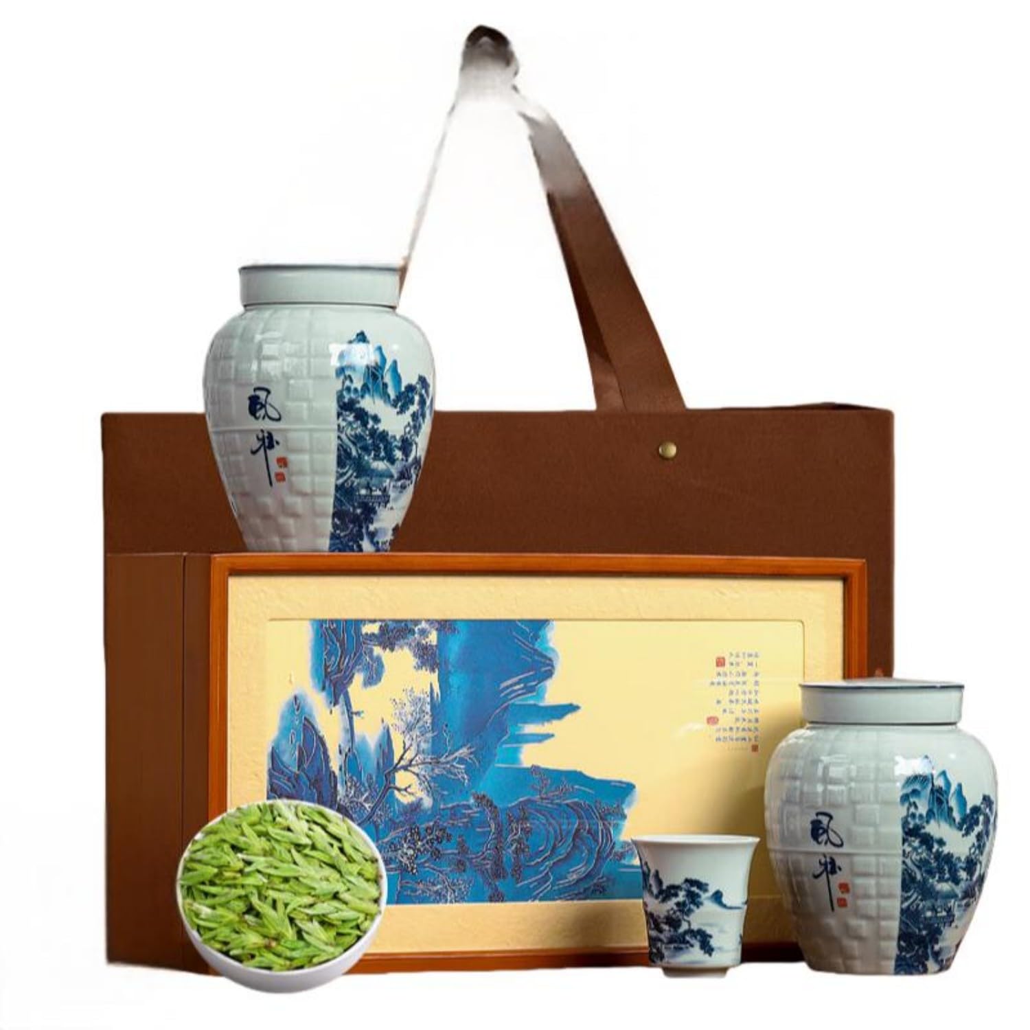 Premium Dragon Well Green Tea, First Flush Spring Tea Gift Box, 250g
