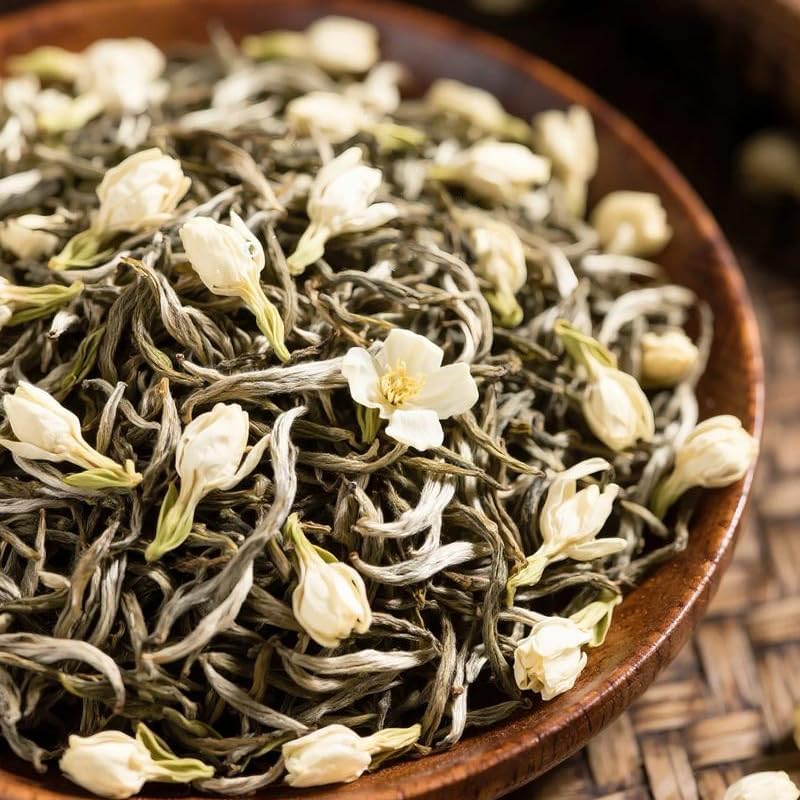 Premium Jasmine Green Tea, Loose Leaf Tea, Floral Aroma, Multiple Varieties & Sizes