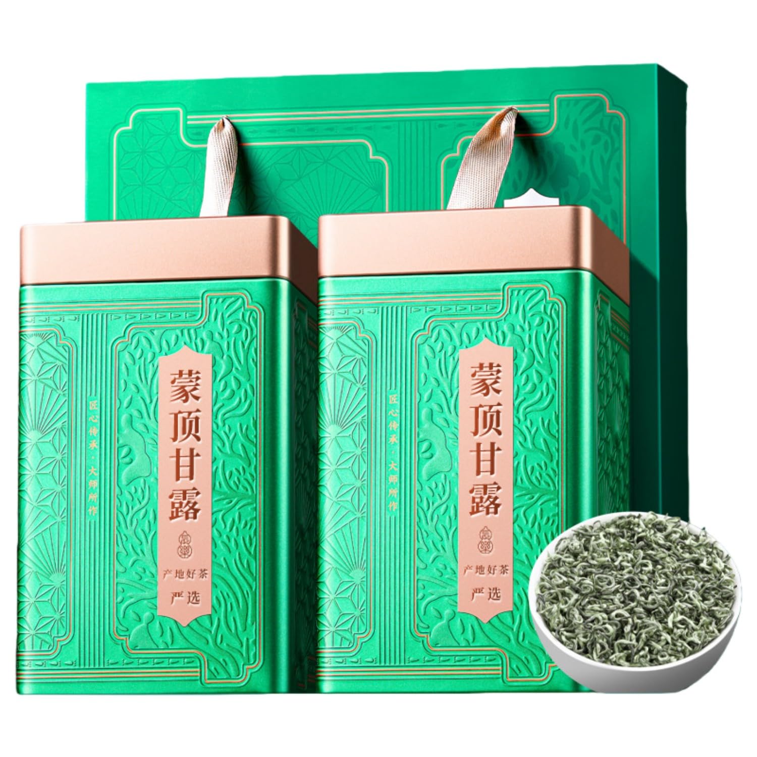 Premium Mengding Ganlu Green Tea, First Flush Spring Tea Gift Box, 250g