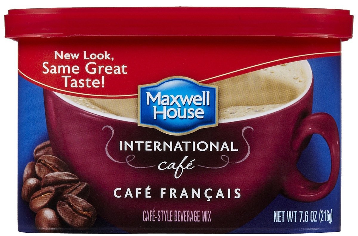 Maxwell House International Sugar Free Instant Coffee Beverage Mix