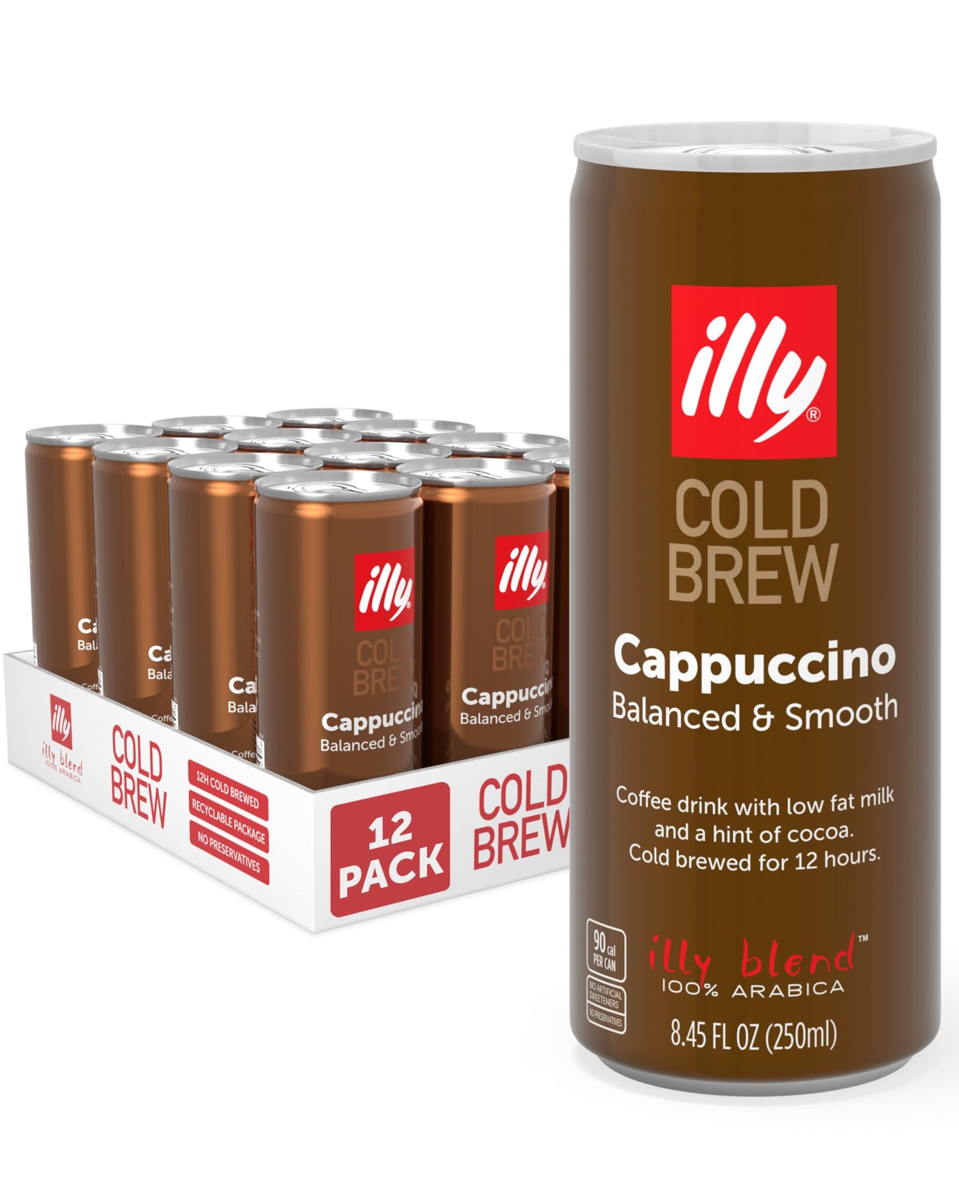 Ready to Drink Cold Brew Coffee, Cappuccino & Latte Macchiato, 100% Arabica