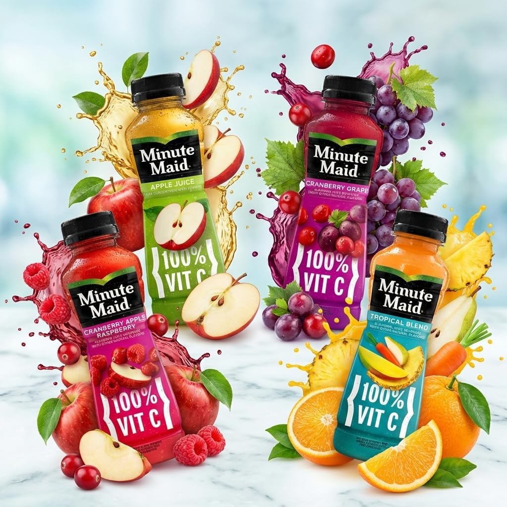 100% Juice & Fruit Blend Variety Pack, 12 fl oz Bottles, 20-Pack