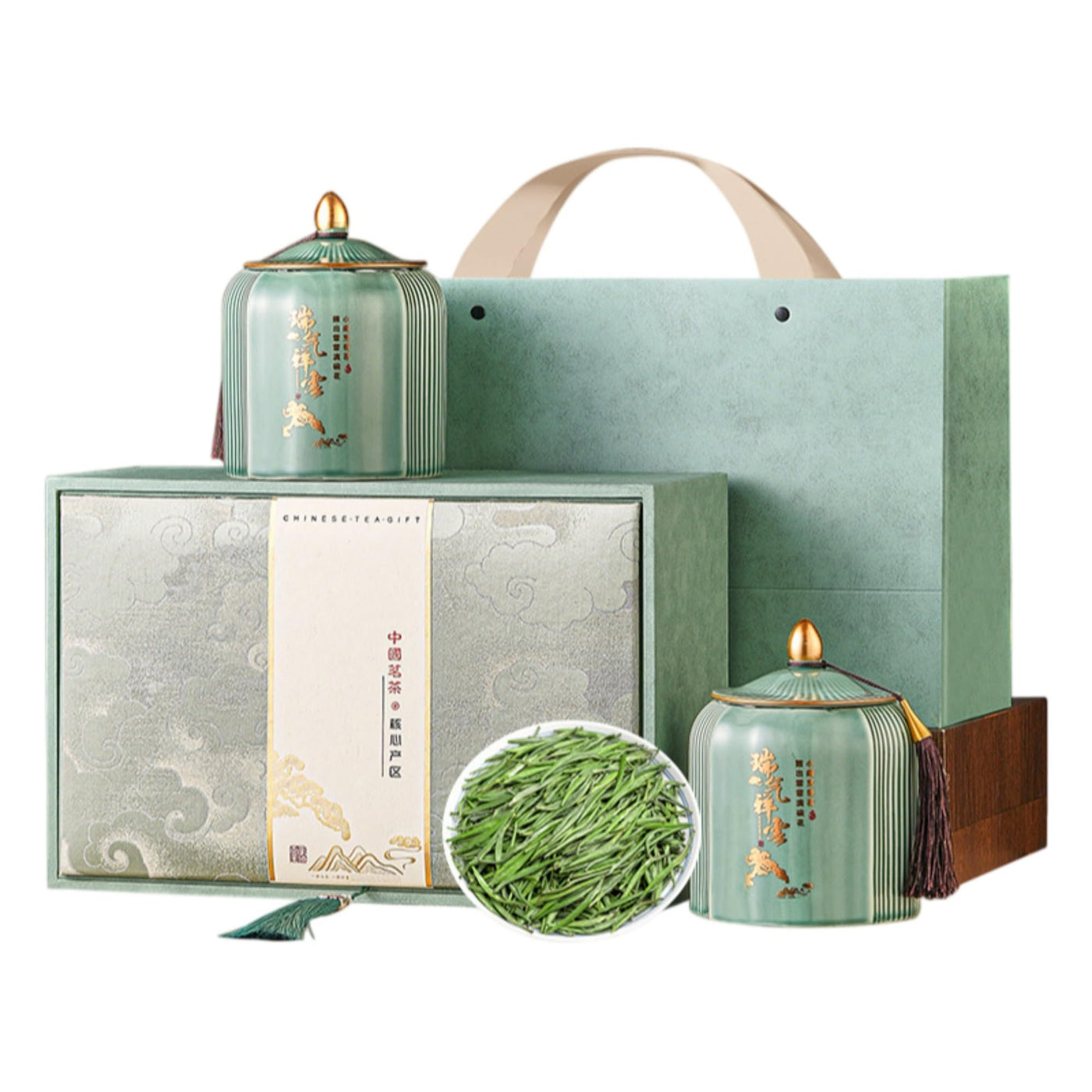 Loose Leaf Tea Sampler Set, Green, Herbal & Black Tea, 200g