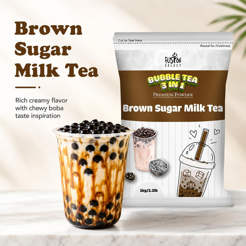 Brown Sugar Milk Tea Powder Mix, 3 in 1 Instant Drink, 2.2 lb