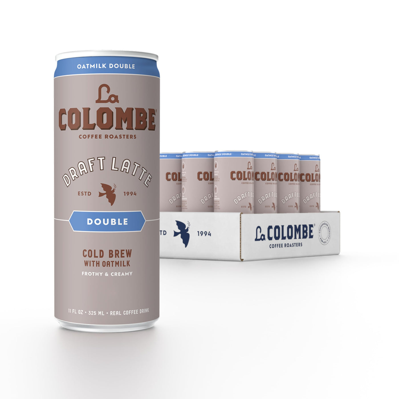 Oatmilk Latte Cold Brew Coffee, Ready to Drink, 11 fl oz Cans, 12-Pack