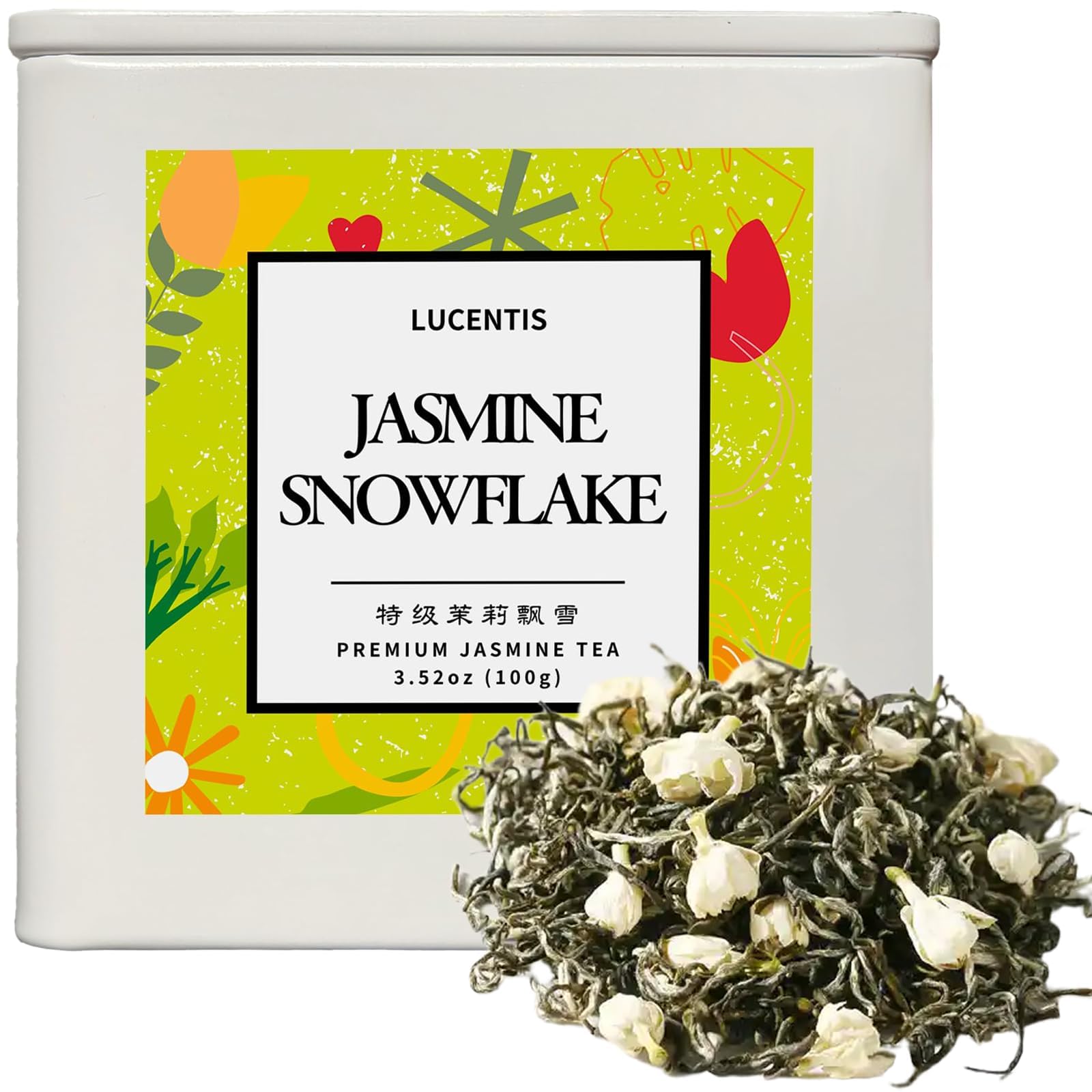 Premium Jasmine Green Tea, Loose Leaf Tea, Floral Aroma, Multiple Varieties & Sizes