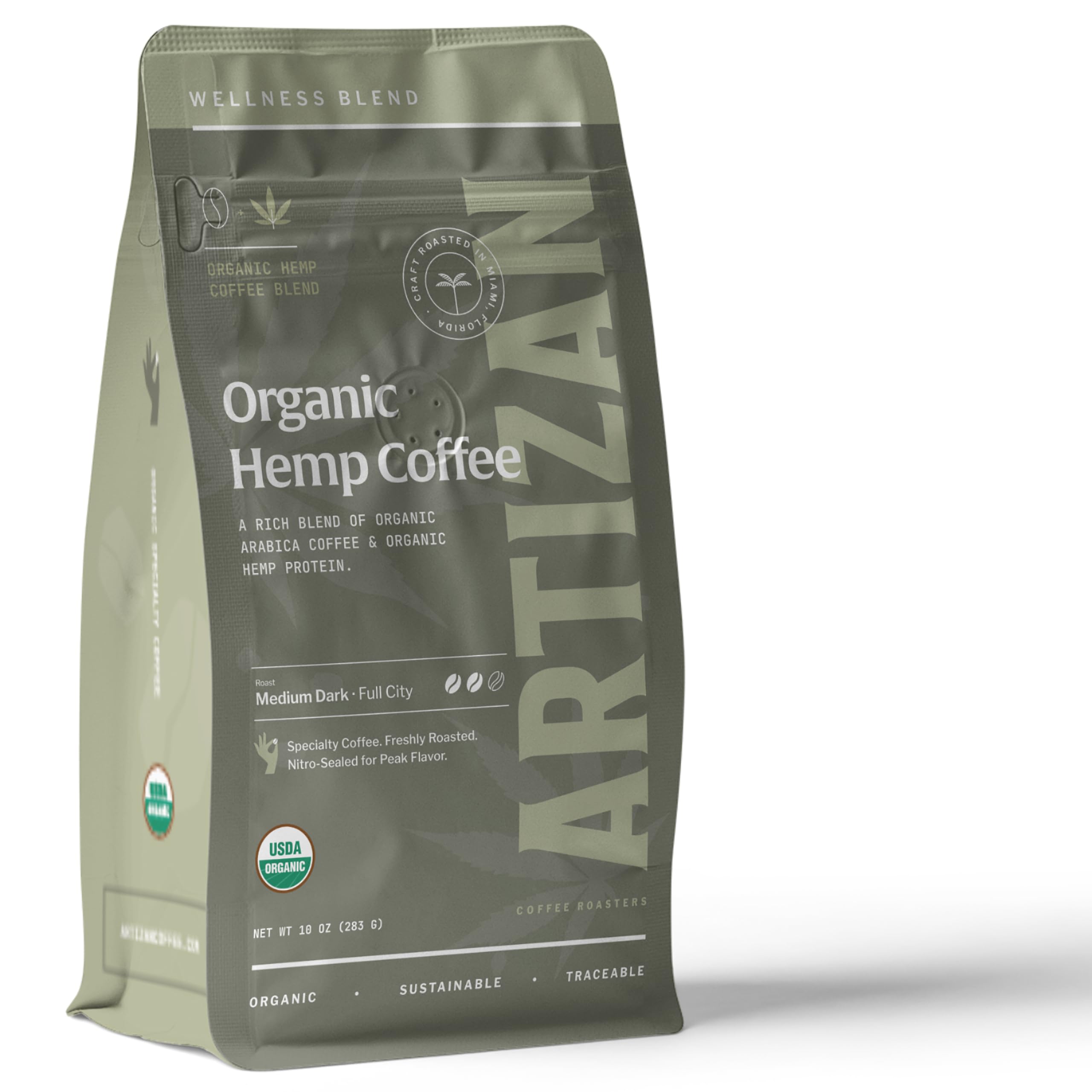 Artizan Coffee USDA Organic Whole Beans & Ground Coffee Fusion Listings